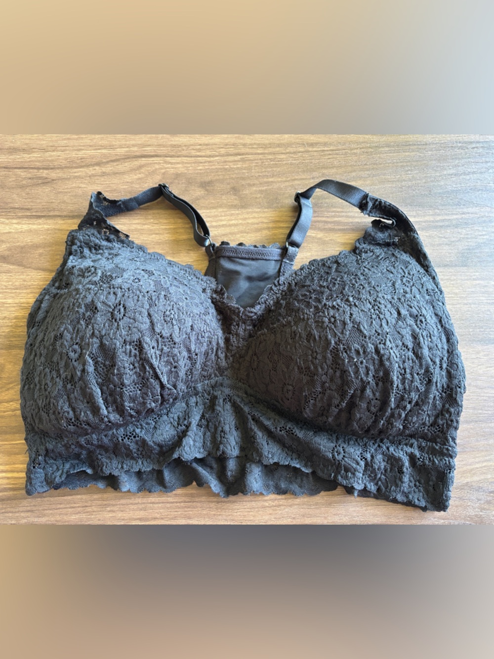 aerie Black Lace Wireless Bralette